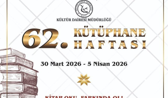 Kültür Dairesi Müdürü Zaimağaoğlu, tüm kütüphanecilerin ve okurların kütüphane haftasını kutladı