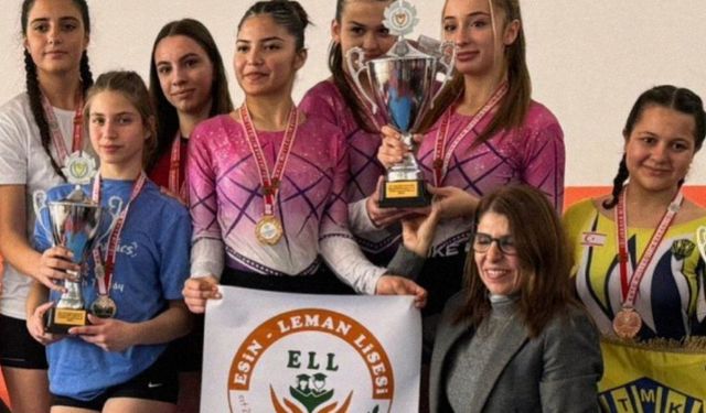 Liselere Lefkoşa Cimnastik Kulübü damgası