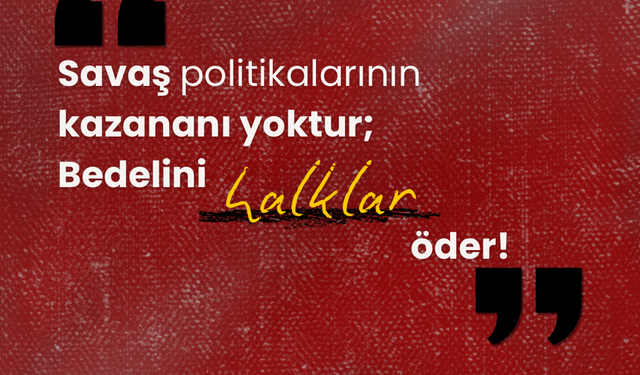 Sol Hareket, askeri saldırıların durdurulmasını, diplomatik kanalların güçlendirilmesini talep etti