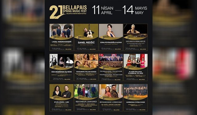 21. Uluslararası Bellapais Müzik Festivali 11 Nisan'da başlıyor