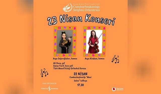 KKTC CSO'dan 23 Nisan konseri