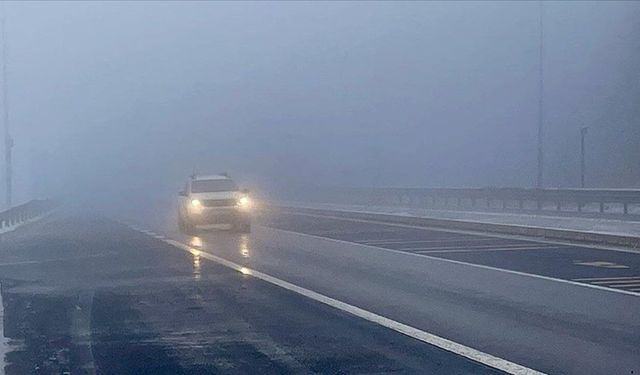 Polis'ten Lefkoşa-Girne ana yolu için sis uyarısı
