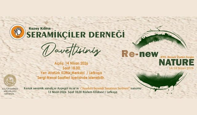 Seramikçiler Derneği'nden 'Re-Nature' etkinliği