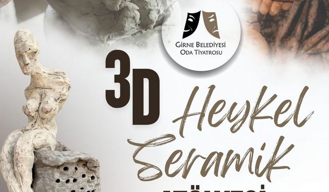'Gençlik Sahnesi' kurs programı ve '3D Heykel Seramik Atölyesi' kayıtları başladı