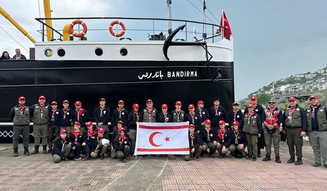 Kıbrıs Türk İzcilik Federasyonu, Samsun'da düzenlenen 'Kurtuluşa İlk Adım Milli Bilinç Kampı'na katıldı
