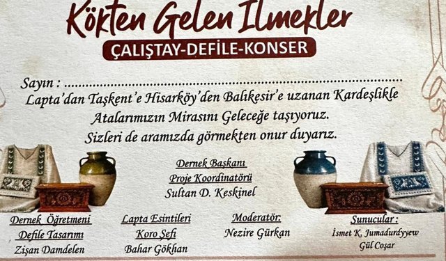 'Kökten Gelen İlmekler' etkinliği düzenleniyor