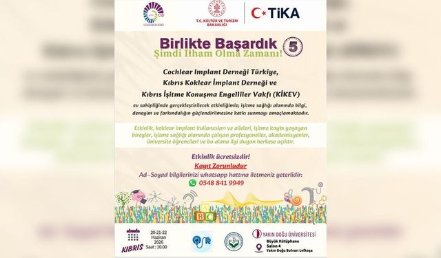 İşitme sağlığı ve koklear implant için eğitim ve farkındalık günleri...