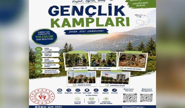 KKTC'den gençler Türkiye'deki kamplara bu yıl da katılabilecek