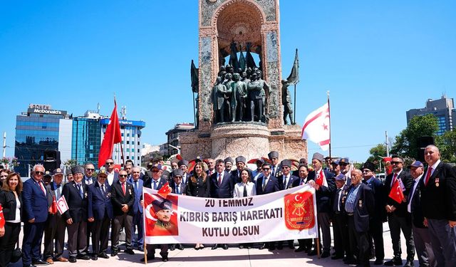 20 Temmuz Barış ve Özgürlük Bayramı Taksim'de kutlandı