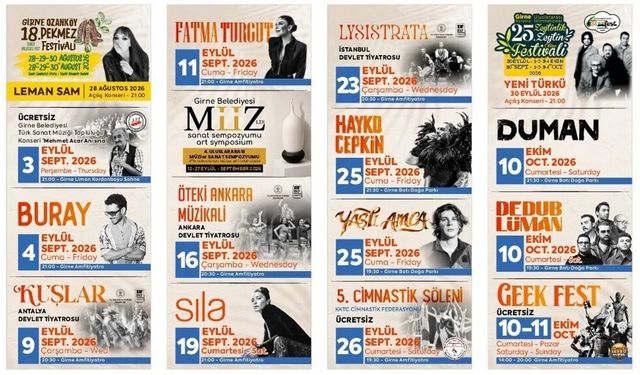 'GİRNE ARKIN GROUP FEST26' BAŞLIYOR!