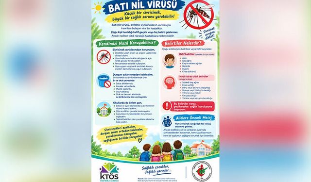 KTTB ve KTÖS Batı Nil virüsüyle ilgili bilgilendirici broşür hazırladı