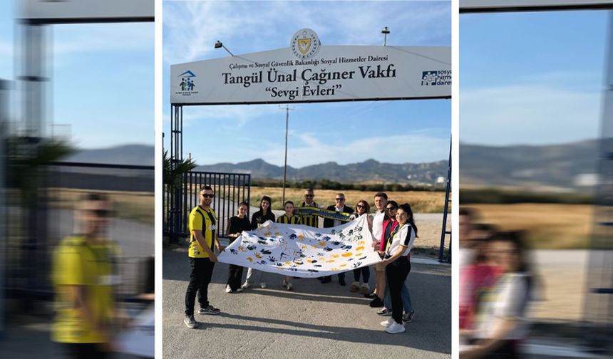 KKTC Fenerbahçeliler Derneği’nden Tangül Ünal Çağıner Sevgi Evleri’ne 23 Nisan ziyareti