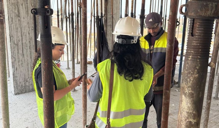 Çalışma Dairesi’nden inşaatlara iş sağlığı ve güvenliği denetimi…8 inşaatın faaliyeti durduruldu