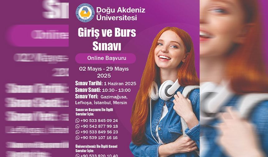 DAÜ Giriş ve Burs Sınavı'na başvurular devam ediyor