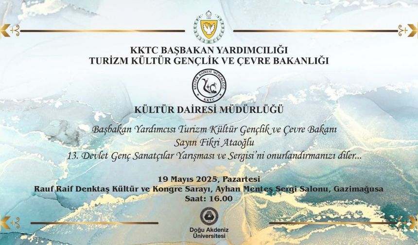 Devlet Genç Sanatçılar ödül töreni ve sergisi pazartesi