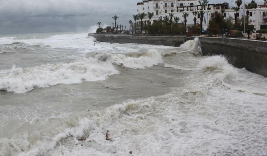 Meteorolojiden "7" kuvvetinde fırtınamsı rüzgar uyarısı