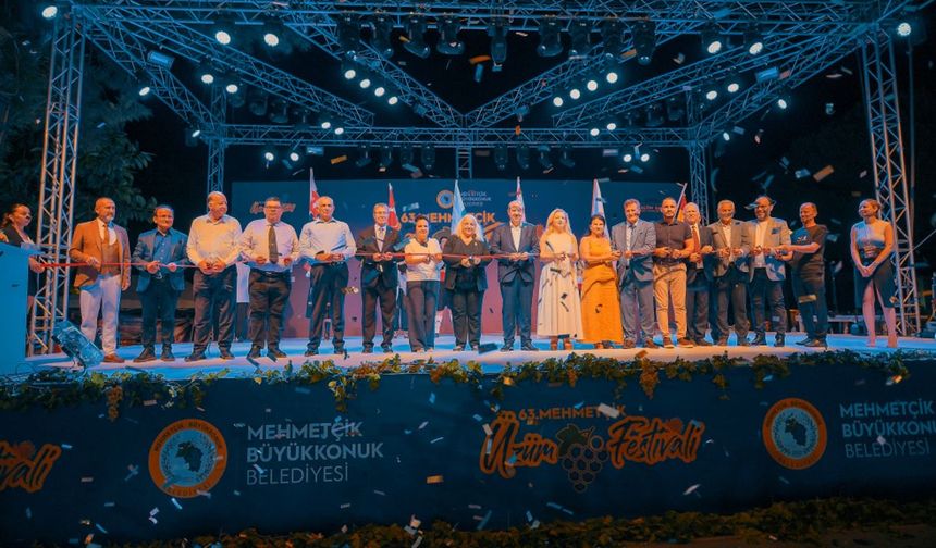 63. Mehmetçik Üzüm Festivali törenle başladı