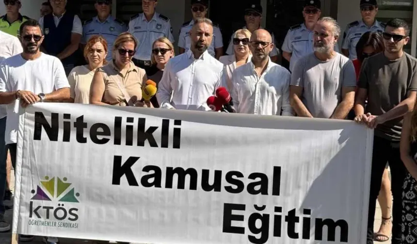KTÖS, Milli Eğitim Bakanlığı önünde eylem yaptı: Okulları ve kadrolarını Eylüle kadar hazırlayın