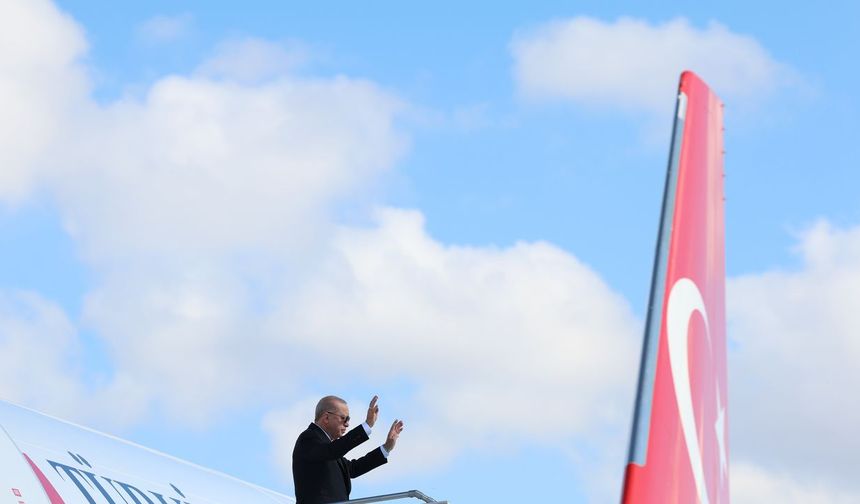 TC Cumhurbaşkanı Erdoğan, Azerbaycan'a gitti