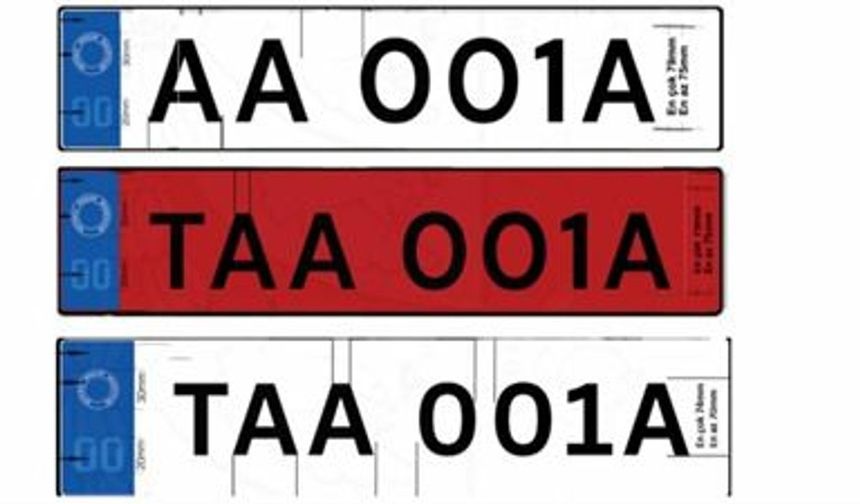 “E” serisi plakalara başvuru 21 Ağustos’ta yapılabilecek