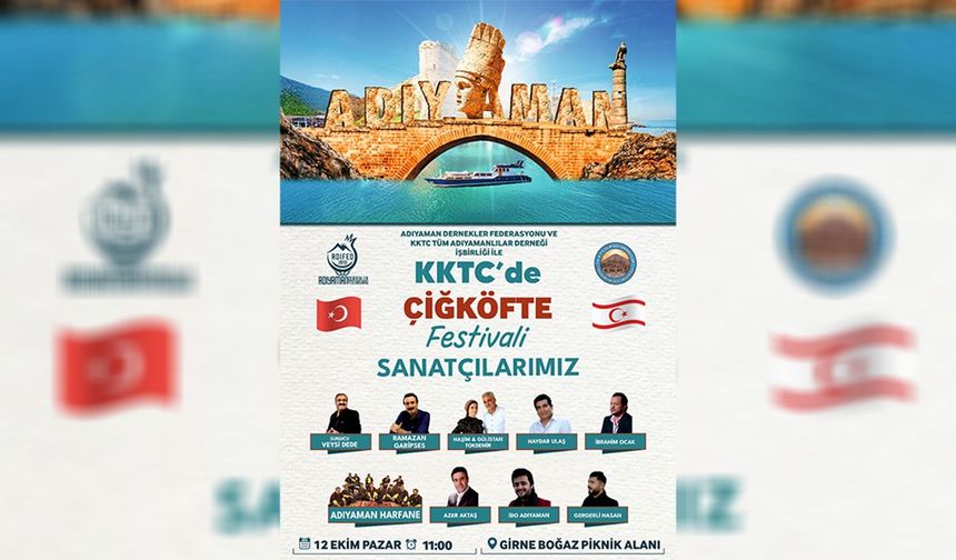 Girne Boğaz Piknik Alanı’nda “Çiğköfte Festivali” yapılıyor
