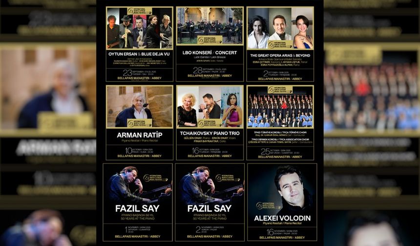 Uluslararası Kuzey Kıbrıs Müzik Festivali 23 Eylül’de başlıyor