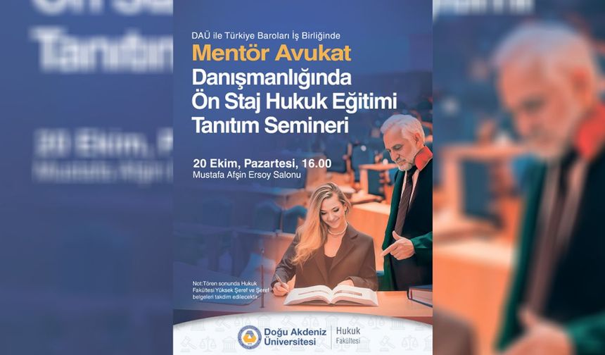 DAÜ Hukuk Fakültesi ile Türkiye Baroları arasında iş birliği