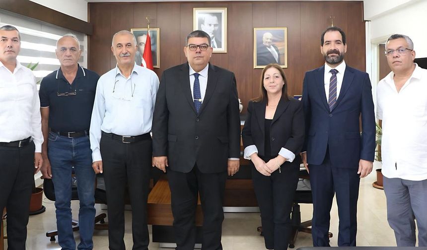 Berova, KKTC Alevi Kültür Merkezi Derneği heyetini kabul etti