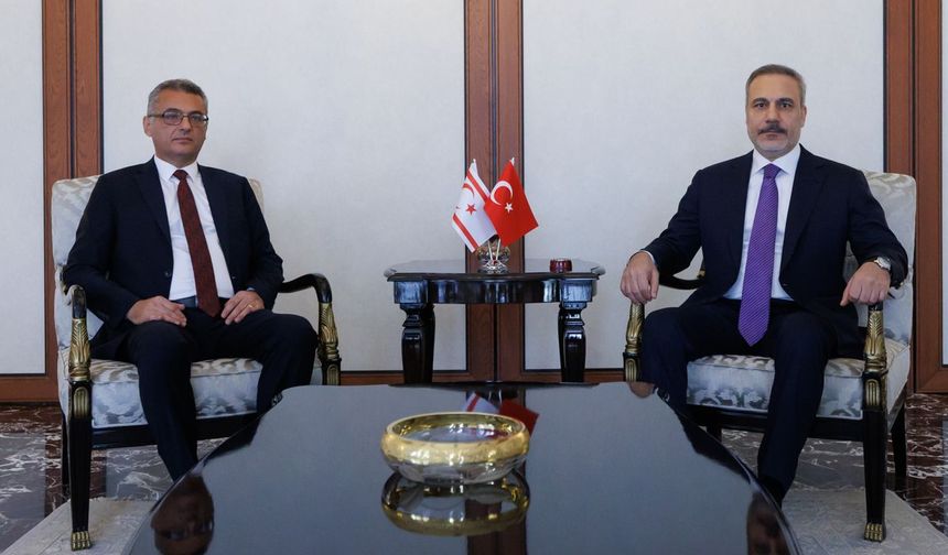 Cumhurbaşkanı Erhürman Ankara'da TC Dışişleri Bakanı Fidan ile görüştü