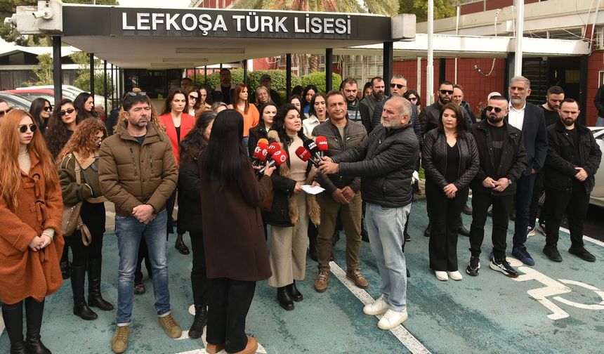 KTOEÖS LTL önünde basın açıklaması yaptı