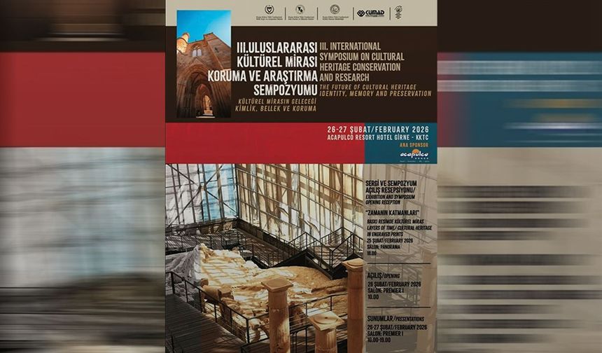 '3. Uluslararası Kültürel Mirası Koruma ve Araştırma Sempozyumu' 26-27 Şubat'ta yapılacak