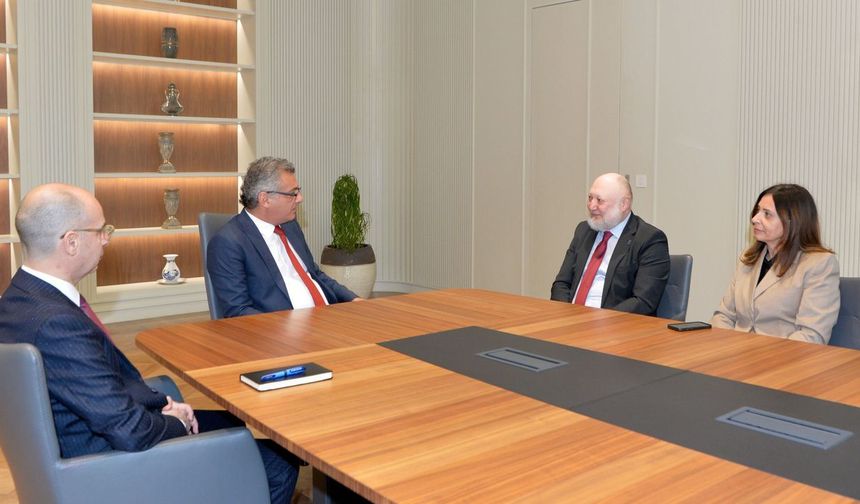 Cumhurbaşkanı Erhürman UNDP Kıbrıs Ofisi Direktörü Khaydarov'ı kabul etti