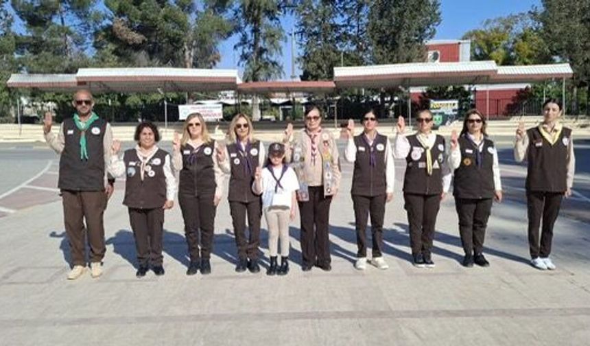 KKTC İzci Liderleri Derneği, İzci Düşünce Günü dolayısıyla etkinlikler düzenledi