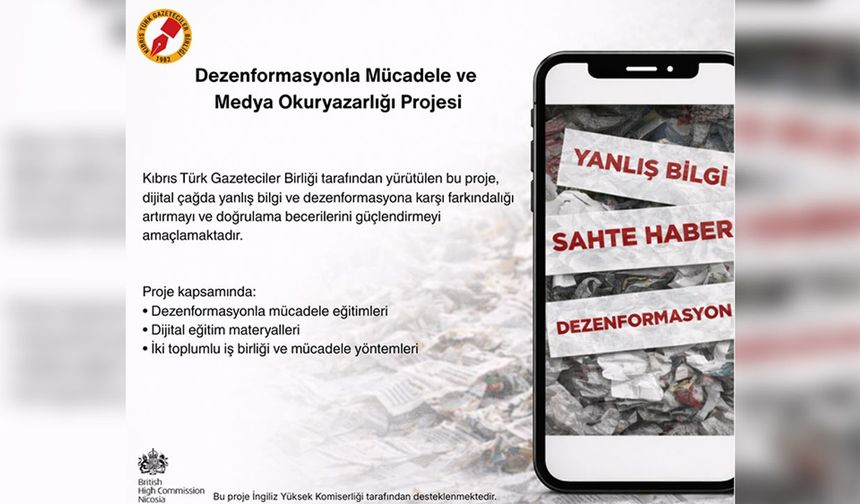 KTGB'den 'İnanmadan Önce Düşün!' Projesi: Kıbrıs'ta Dezenformasyonla Mücadele İçin Yeni Eğitim Programı