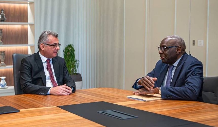 Cumhurbaşkanı Erhürman, Diagne'yi kabul etti