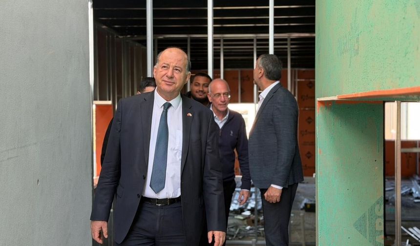 Dinçyürek, Devlet Laboratuvarı inşaatında inceleme yaptı