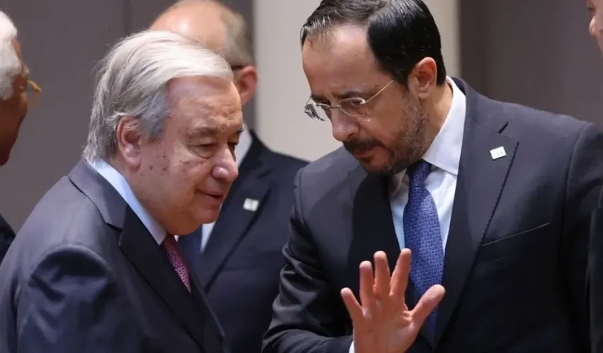 Hristodulidis önümüzdeki perşembe günü Brüksel'de Guterres'le görüşecek