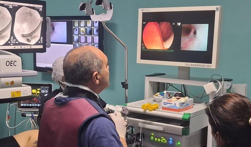 Kolanjioskopi cihazı Gazimağusa Devlet Hastanesi'nde kullanılmaya başlandı