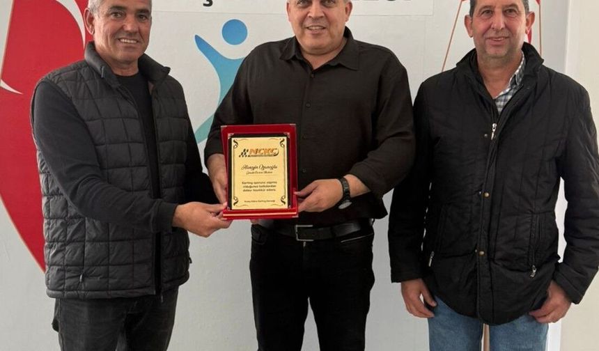 Kuzey Kıbrıs Karting Derneği'nden Gençlik Dairesi Müdürü Hüseyin Ozanoğlu'na ziyaret