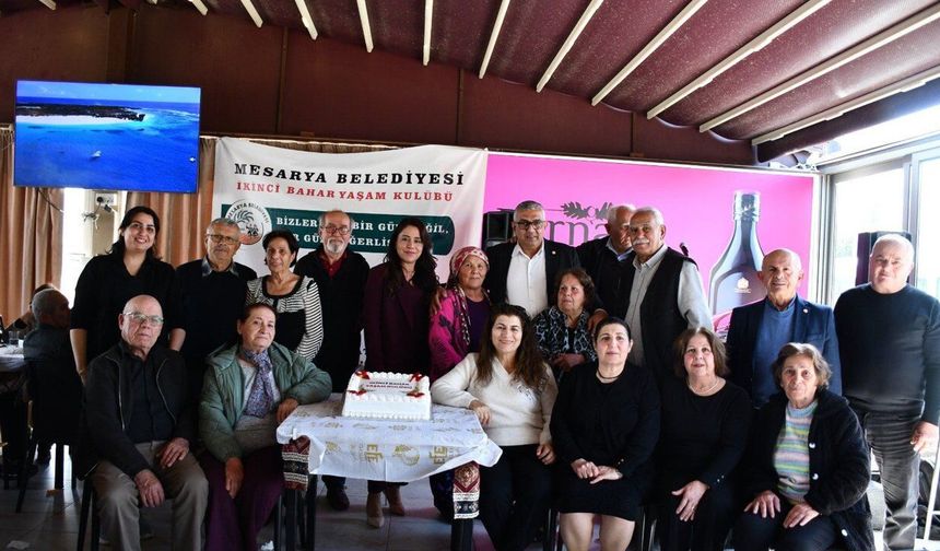 Mesarya Belediyesi, martta doğan 'İkinci Bahar Yaşam Kulübü' üyeleri için etkinlik düzenledi