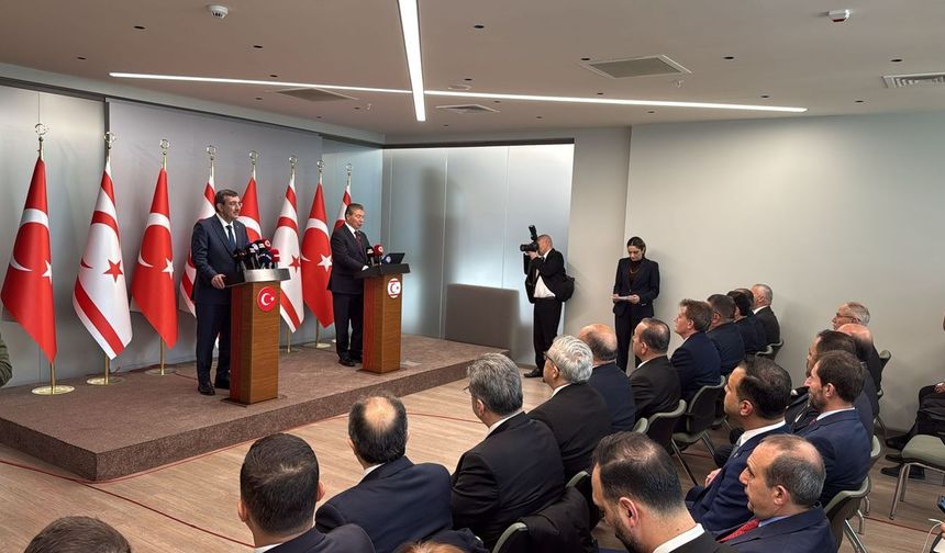 Türkiye Cumhuriyeti Cumhurbaşkanı Yardımcısı Yılmaz KKTC'ye geldi