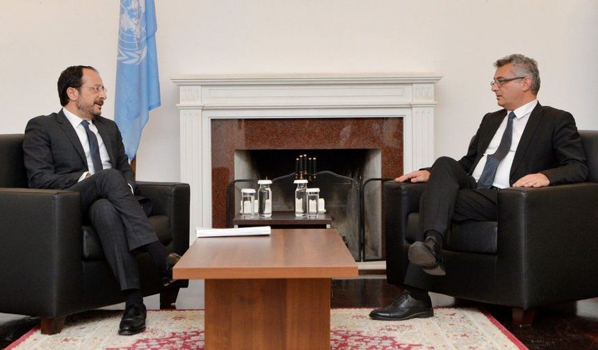 Cumhurbaşkanı Tufan Erhürman ile Rum Lider Nikos Hristodulidis görüşmesi başladı