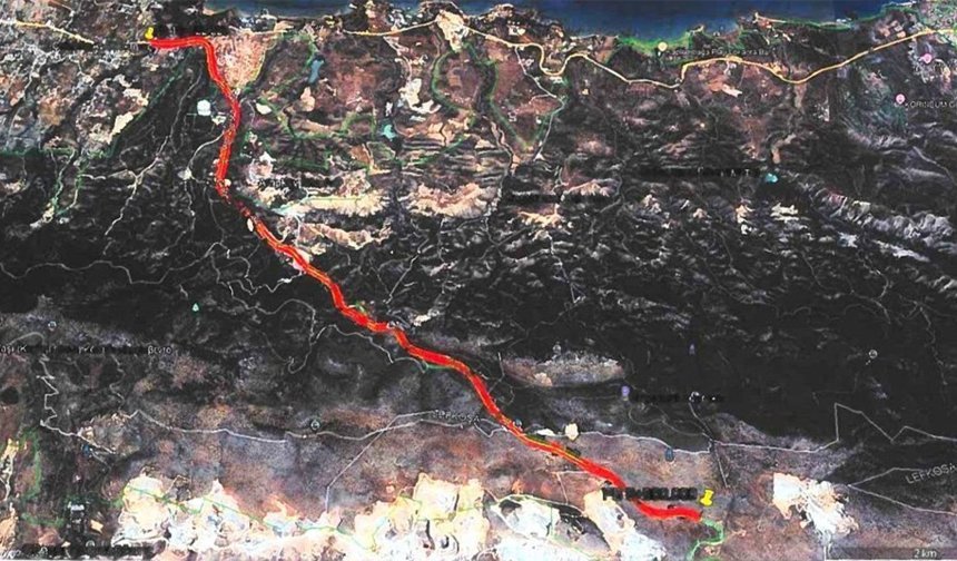 Dağ yolunda yol yapım çalışmaları başladı