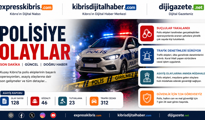 Girne'de polisi darp ve görevinden men eden alkollü şahıs tutuklandı