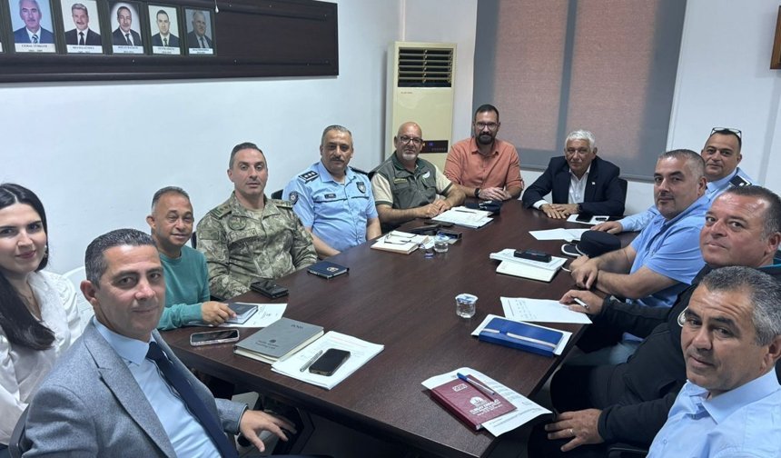 Güzelyurt İlçe Emniyet Kurulu yangın ve güvenlik riskleriyle ilgili kararlar aldı