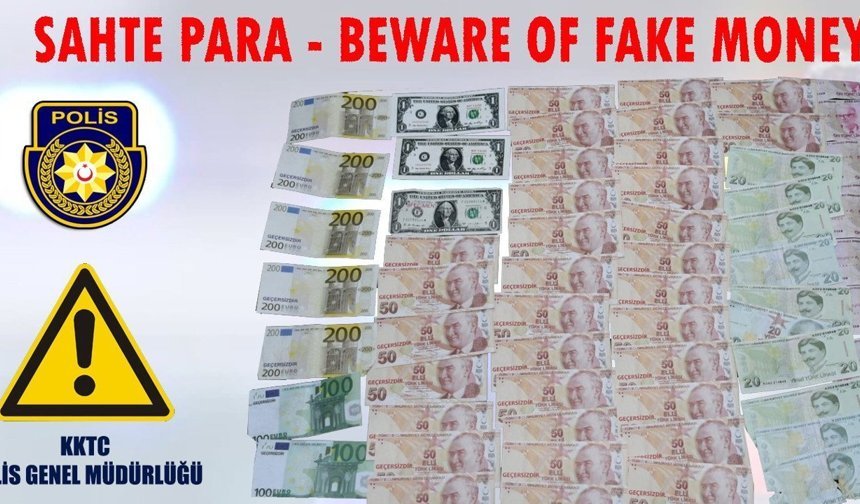 Güzelyurt'ta tedavüle sahte para sürüldü, polis seri numaraları açıklayarak uyarı yaptı