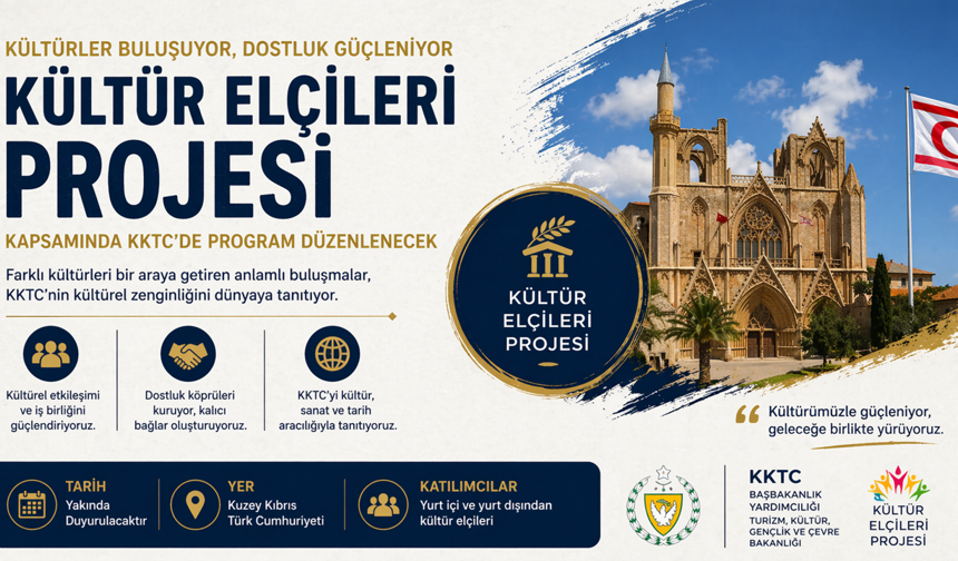 Kültür Elçileri Projesi kapsamında KKTC'de program düzenlenecek