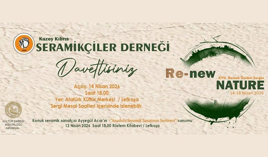 Seramikçiler Derneği'nden 'Re-Nature' etkinliği