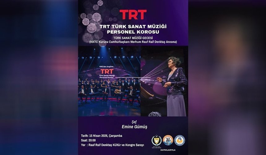 TRT TSM Korosu Gazimağusa'da sahneye çıkıyor