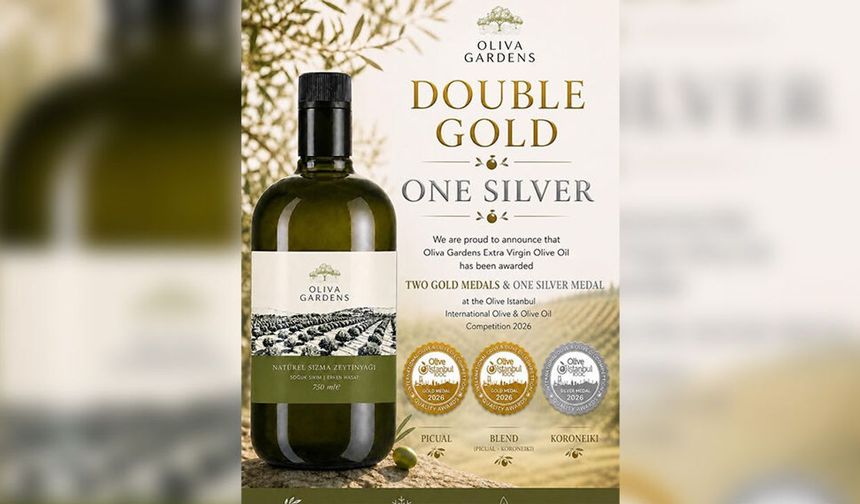 Vadili bölgesinde üretim yapan Oliva Gardens, İstanbul'daki uluslararası yarışmadan 3 ödülle döndü